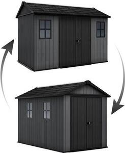 Domek ogrodowy Keter Newton Plus wide 11x7,5 szary, z podog