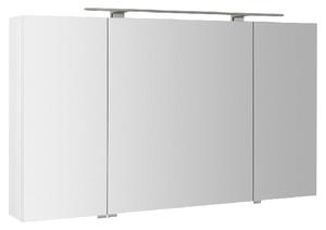 Sapho Riwa - Szafka lustrzana z owietleniem LED, 1210x700x170 mm, 3 drzwi, biay poysk RIW120-0030