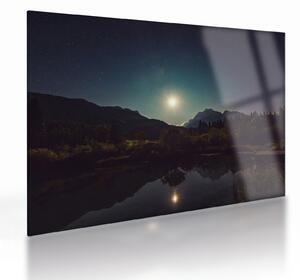 Obraz na szkle - nocne niebo (70x50 cm)
