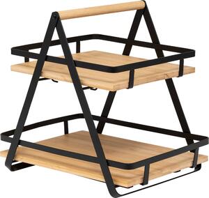 Póka stojca na blat kuchenny ORDERA, 2-poziomy, 30,5 x 22,5 x 29 cm