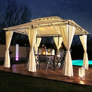 LED - Pawilon ogrodowy 3x4m Minzo Pawilon soneczny Namiot ogrodowy Designerski pawilon