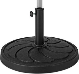 Stojak na parasole z ywicy KOMFOTTEU, okrgy stojak na parasole na tyczki 38/48 mm, stojak na parasole (54 x 34,5 cm, 19 kg)
