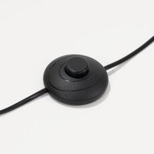 Lampa stojąca podłogowa z abażurem taupe trójnóg drewniany 1xE27 15W SKUMRA Pure Lume