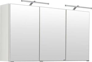 Szafka lustrzana Bobbi 120cm model 2 3 drzwi i owietlenie led - biay