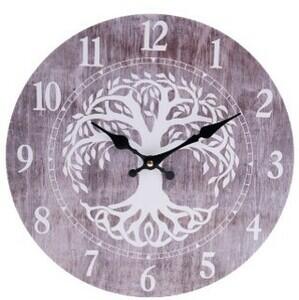 Zegar ścienny Willow, śr. 34 cm, drewno