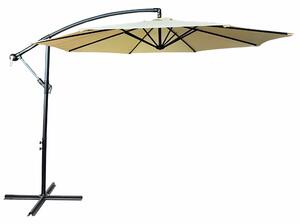 Parasol ogrodowy ASTER ochrona UV w kolorze beowym 300x300x45 cm