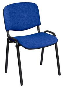 Krzesło konferencyjne Manutan ISO Black, niebieskie