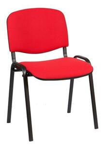 Krzesło konferencyjne Manutan ISO Black, czerwone