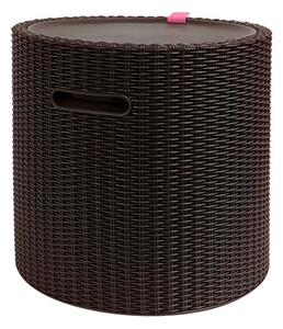KETER 221535 Nevera de jardín Cool Stool - 43,7x43,7x44,3 cm y 39L - Marrón