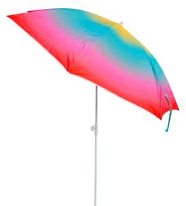 Parasol Parasol plaowy Parasol balkonowy Ochrona UV 50+ óty czerwony 155 cm kolorowy