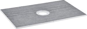 Zestaw obrzey prysznicowych SucceBuy, brodzik 1524 x 965 mm z odpywem centralnym 160 mm, lekki zestaw montaowy EPS z 2 wodoodpornymi ciereczkami, prty spadowe do uytku w azience
