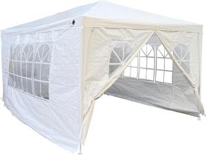 Pawilon ogrodowy SASKA GARDEN 3x4x2,5 m - Biay - Solidny namiot imprezowy do ogrodu i na taras