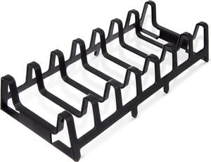 Orion | Stojak na pokrywki i talerze - Czarny - 30x14x6 cm - Organizer kuchenny - Oszczdno miejsca