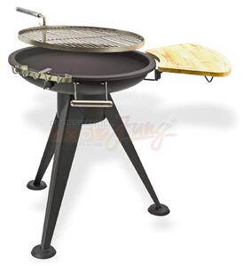 Okrgy grill z rusztem ze stali nierdzewnej 55 cm Nevada