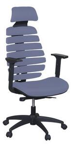 Krzesło biurowe Jane, materiał, czarny/szary