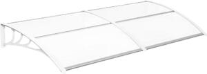 MVPOWER Rolety i zadaszenia okienne - Poliwglan - Aluminium - 190x98,5 cm - Przezroczysty - Odporny na warunki atmosferyczne - Biay