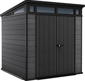 Domek ogrodowy Keter Cortina 7x7 grafitowy, z podog