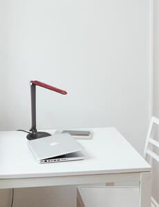 Prosta, nowoczesna lampka biurkowa LED K-BL1201 CZERWONY z serii DUO