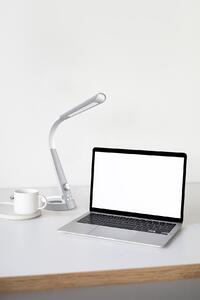 Wielofunkcyjna, ledowa lampka biurkowa K-BL1063 SREBRNY z serii BERKANE