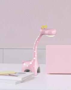 Lampka biurkowa dziecięca LED zwierzątko K-BL1601 RÓŻOWY z serii ŻYRAFA