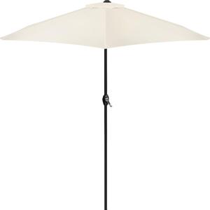 Skadany parasol ogrodowy balkonowy regulowany 210 cm beowy