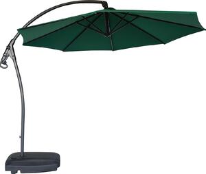 Parasol ogrodowy Houseland Vortexa 300 cm ciemnozielony