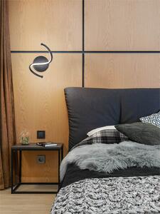 Designerska, ledowa lampa ścienna do sypialni K-8158 z serii LELO BLACK