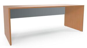 Stół biurowy Maestro, 200 x 80 x 75 cm, wersja prosta, buk/szary
