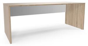 Stół biurowy Maestro, 200 x 80 x 75 cm, wersja prosta, dąb sonoma/biały