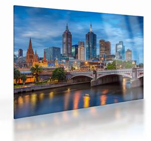 Obraz na szkle - miasto Melbourne (70x50 cm)