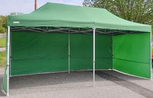 Skadana altana 3x6m ALU standard z penymi cianami bocznymi - zielona