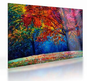 Obraz na szkle - namalowana natura (70x50 cm)