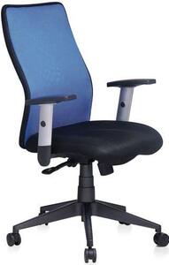Krzesło biurowe Manutan Penelope, niebieskie