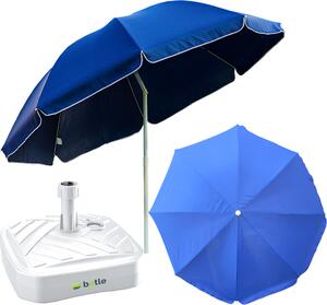Parasol ogrodowy Parasol ogrodowy 240 cm z kwadratow podstaw w zestawie Ogród Plaa Balkon