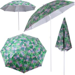 Parasol ogrodowy plaowy z regulowanymi amanymi limi 150 cm