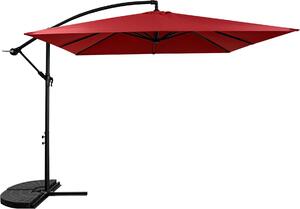Aga Parasol ogrodowy skadany na wysigniku 250 cm 2,5 m czerwony MR2048