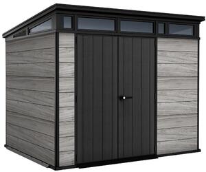 Domek ogrodowy Keter PENT Signature 9x7 Storm Grey, z podog