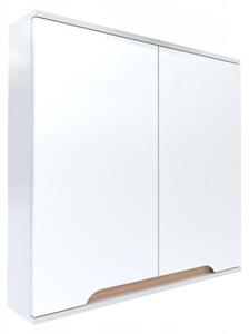 Szafka z lustrem biaa 60x16x75 biay/db Omeble