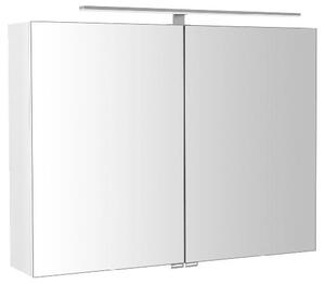 Sapho Riwa - Szafka lustrzana z owietleniem LED, 810x700x170 mm, biay byszczcy RIW080-0030