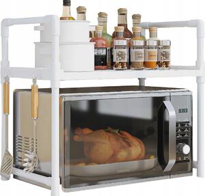 PÓKA KUCHENNA pod mikrofalówk SZAFKA ORGANIZER BIAA 2poziomy 48cm REGA