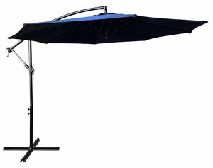 Parasol ogrodowy ASTER ochrona UV w kolorze ciemnoniebieskim 300x300x245 cm