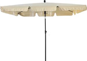 Parasol ogrodowy FLOKS z ochron UV beowy 200x123x235 cm