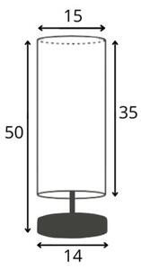 Lampka nocna na biurko lampa biurkowa LED z abażurem tuba BELL