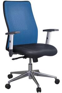 Krzesło biurowe Manutan Penelope Alu, niebieski
