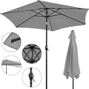 Skadany parasol ogrodowy balkonowy regulowany 210 cm grafitowy