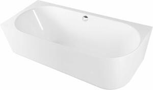 SUSSI L Wanna narona wolnostojca, odlew marmurowy 150x70x49,5cm, biaa