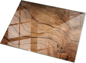 Natural Wood Pattern- Glass Kitchen Worktop - Szklany blat kuchenny - Nowoczesny blat kuchenny - Trway blat kuchenny - Higieniczny blat kuchenny - atwy do czyszczenia blat kuchenny - 120x80 cm
