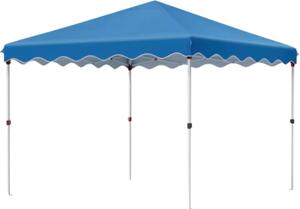 Valora Pop-up Gazebo 3x3 m - Pawilon i namiot imprezowy - Wodoodporny - UV 50+ - Ogród, taras i plaża - Niebieski
