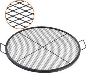 Ruszt do ogniska 91 cm - stalowy z uchwytem - przenony grill turystyczny
