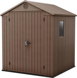 Domek ogrodowy Keter Darwin 6x8 - 221 x 244 x 190 cm - brzowy